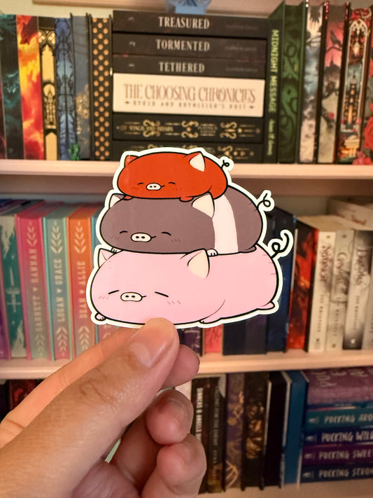 Pig Stack Sticker