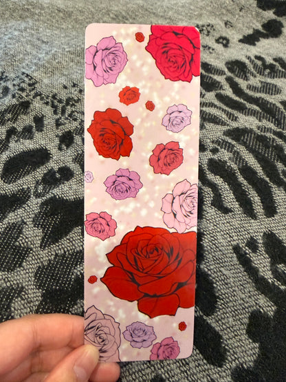 Sparkly Rose Bookmark
