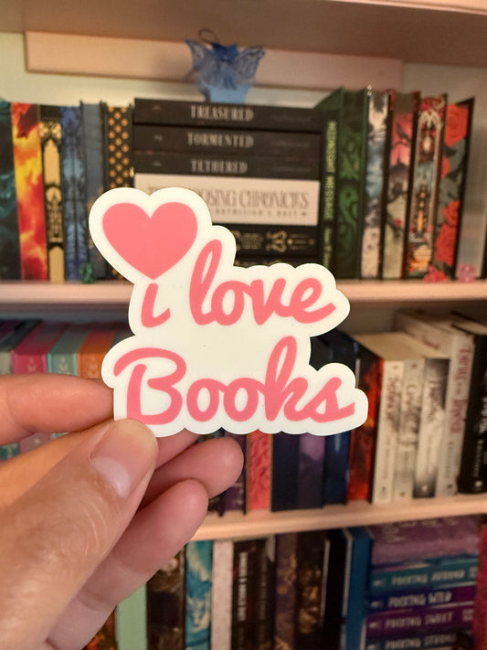 I Love Books Sticker
