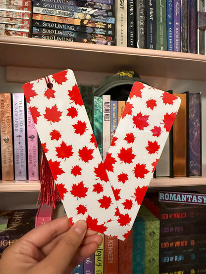 Canadian Maple Leaf Bookmark