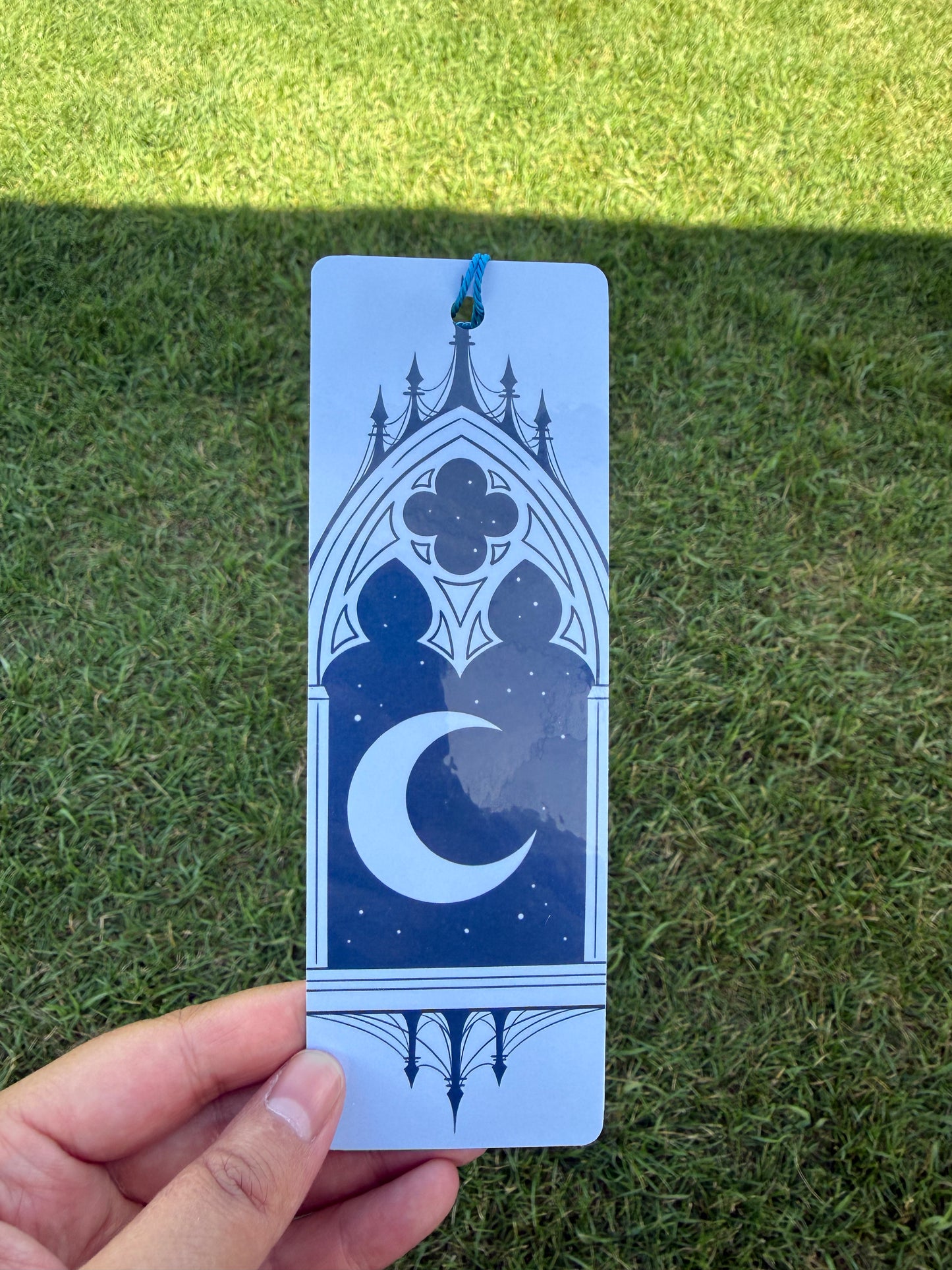 Blue Castle Moon Bookmark