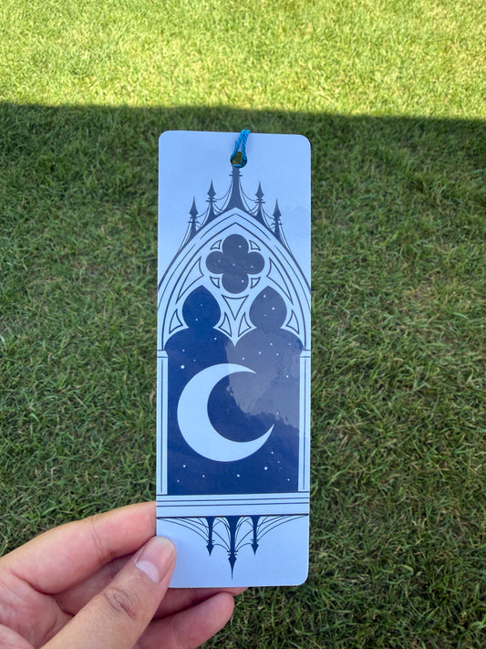 Blue Castle Moon Bookmark
