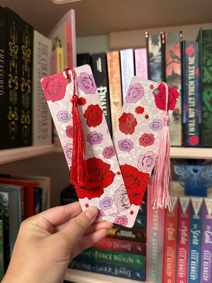 Sparkly Rose Bookmark