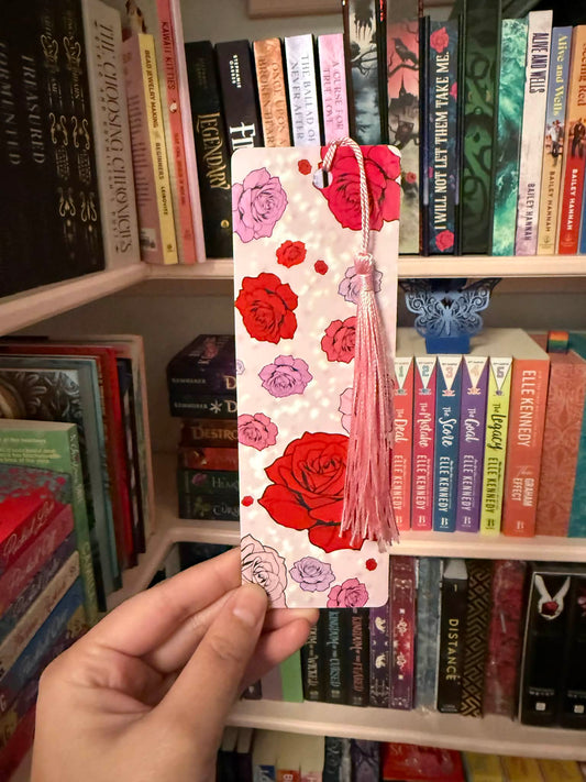 Sparkly Rose Bookmark